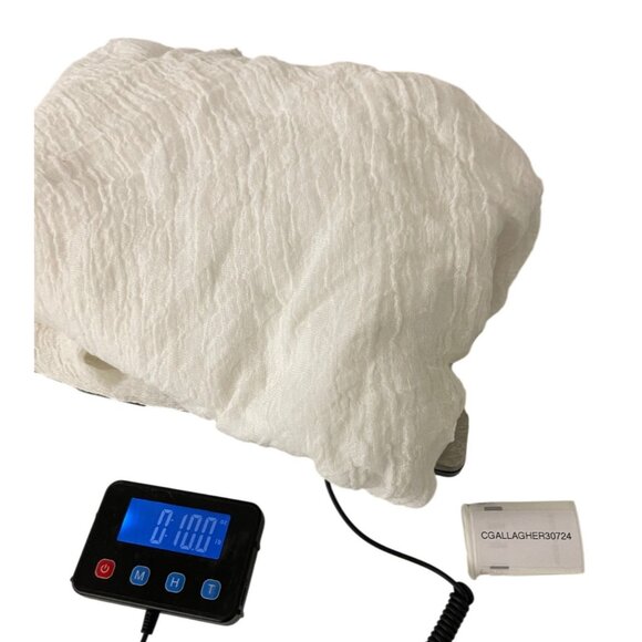 Zara Womens Skirt Large White Linen Lined Asymmetric Midi A-Line 2548/104 NWT - Picture 14 of 14